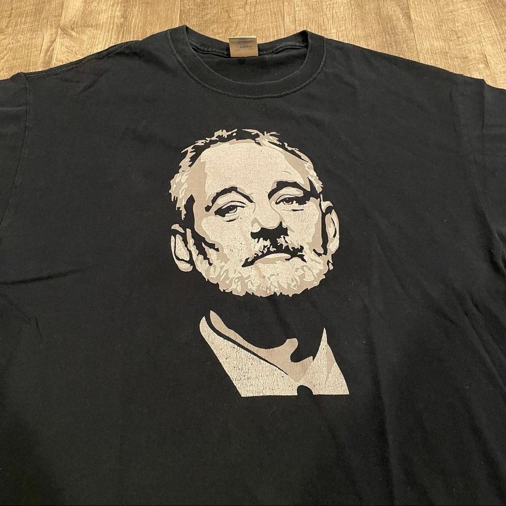 Vintage y2k Bill Murray big face portrait movie band t shirt - mens large